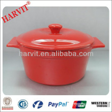 Batterie en argile à l&#39;érable rouge Stock Pots Cuisine / Nouveau produit Ensembles de casserole isolés thermoscopiques en céramique